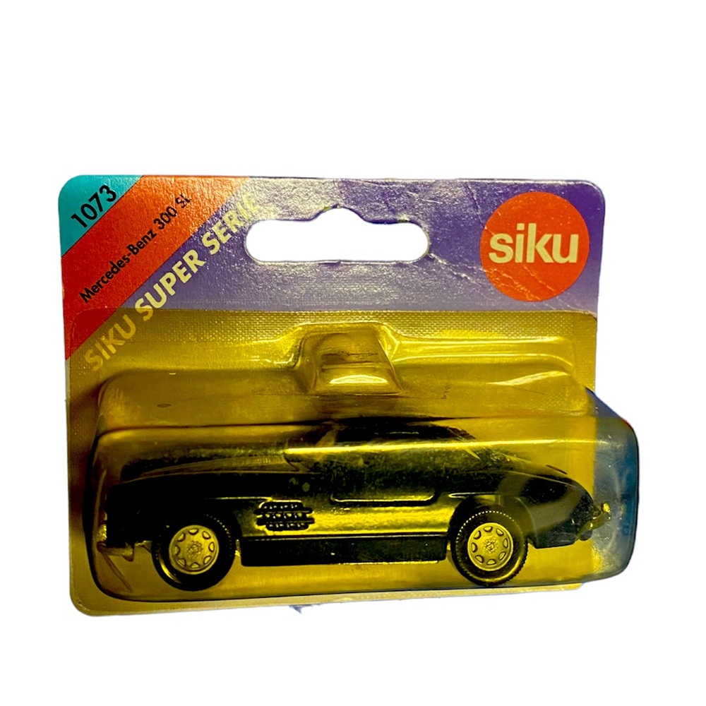 Vintage German Siku Mercedes Benz 300 SL 1073 1/64 Diecast toy car.